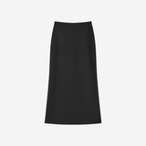 SIST9078 Peach Column Long Skirt_Black
