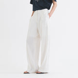SIPT7159 Linen Blend ST Slacks_White