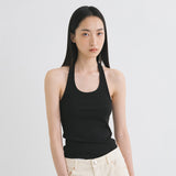 SITP5203 Retro Halterneck Sleeveless Top_Black