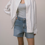 SIJN6073 90s Vintage Denim Shorts_Medium Blue
