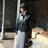 SIOT4186 Smooth Faux Leather Blouson_Black
