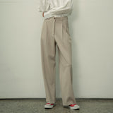 SIPT7052 muse two tuck wide slacks_Beige