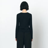 SITP5241 Slub Henley Neck T-Shirt_Black