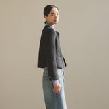 SIOT4100 Classic Tweed Jacket_Black