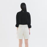 SITP5198 Linen Blend Pure Shirt_Black
