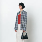SITP5247 KUWAMURA Pale Check Shirt_Blue