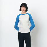 SITP5244 Slim Raglan Color Block T-Shirt_Blue