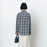 SITP5247 KUWAMURA Pale Check Shirt_Blue