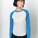 SITP5244 Slim Raglan Color Block T-Shirt_Blue