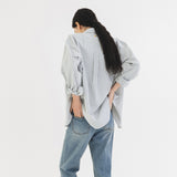 Loose Fit Seersucker Check Shirt