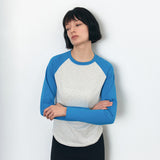 SITP5244 Slim Raglan Color Block T-Shirt_Blue