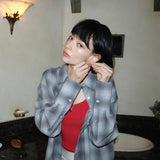 SITP5247 KUWAMURA Pale Check Shirt_Blue