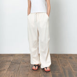 SIPT7184 Silky Parachute Pants_Cream