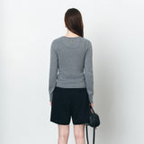 SIKN2179 Strap U-Neck Sleeveless Knit_Melange Gray