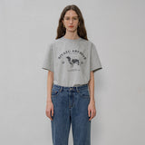 SITP5191 Archive Hound Print T-Shirt_Melange gray