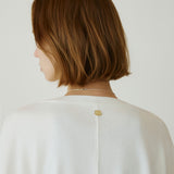 SITP5274 V-neck Batwing Comfort T-shirt_Ivory