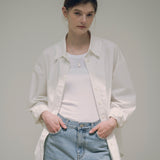 SITP5143 oversized noble shirt_Ivory