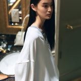 SITP5274 V-neck Batwing Comfort T-shirt_Ivory