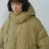 SIOT4215 Duck Down Classic Mountain Puffer_Khaki beige