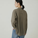 SIED26-2 Florist Shirt_Khaki Brown