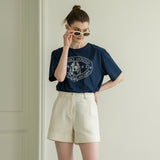 SITP5064 Basset Hound T-shirt_Navy