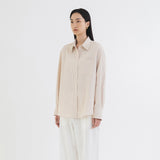 SITP5197 Loose Fit Seersucker Check Shirt_Pink