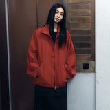 SIOT4192 Oversized Windbreaker_Red