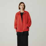 SIOT4192 Oversized Windbreaker_Red