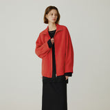 SIOT4192 Oversized Windbreaker_Red