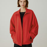 SIOT4192 Oversized Windbreaker_Red