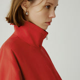 SIOT4192 Oversized Windbreaker_Red