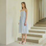 SIA8020 Seersucker Sleeveless Dress_Blue Stripe