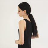 SIA8037 Airy Halter Neck Long Dress_Black