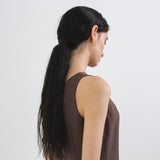 SIA8037 Airy Halter Neck Long Dress_Brown