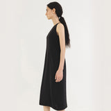 SIA8037 Airy Halter Neck Long Dress_Black