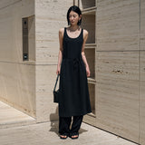 SIA8040 Comfortable Jersey Long Dress_Black