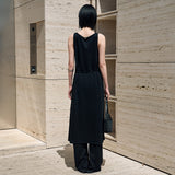 SIA8040 Comfortable Jersey Long Dress_Black