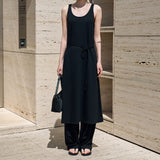 SIA8040 Comfortable Jersey Long Dress_Black