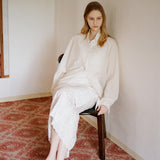 SIA8043 Sheer Layered Wrinkle Dress_Cream