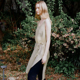 SIA8043 Sheer Layered Wrinkle Dress_Olive