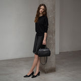 SIAC3061 Leather Michelle Bag S_Black