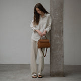 SIAC3061 Leather Michelle Bag S_Brown