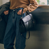 SIAC3061 Leather Michelle Bag M_Black