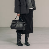 SIAC3061 Leather Michelle Bag M_Black