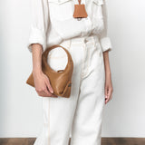 SIAC3076 Lambskin Flow Bag S_Camel