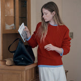 SIAC3076 Lambskin Flow Bag L_Black