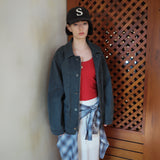 SIAC3103 Vintage Cotton Ball Cap_Charcoal