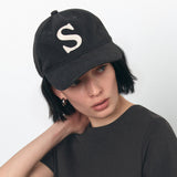 SIAC3103 Vintage Cotton Ball Cap_Charcoal