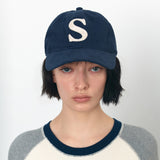 SIAC3103 Vintage Cotton Ball Cap_Navy