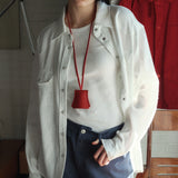 SIAC3106 Real Leather Neck Strap Keyring_Red